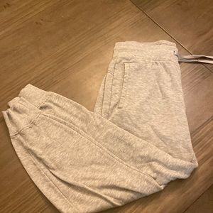 Gray sweatpants